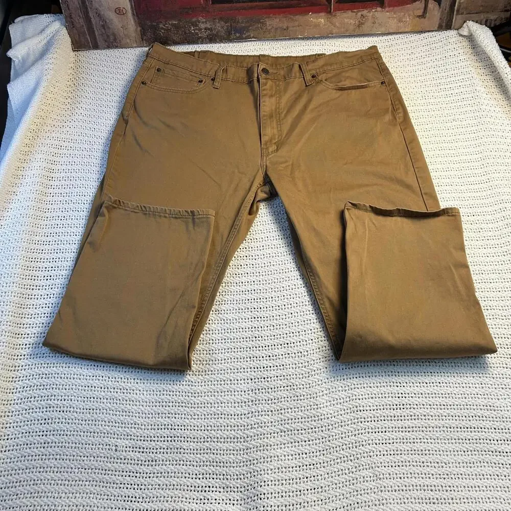 Levi's 541 Athletic‎ Taper Brown Canvas Pants 40x30
